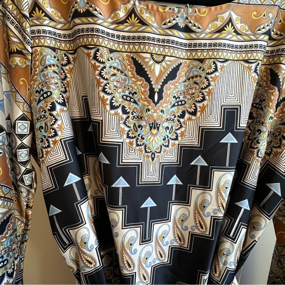 NWT MISA Twiggy Mini Dress Sz M Alhambra Mosaic Satin - Picture 9 of 12